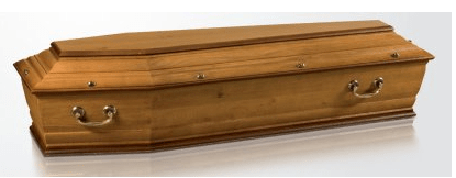 cercueil en bois massif