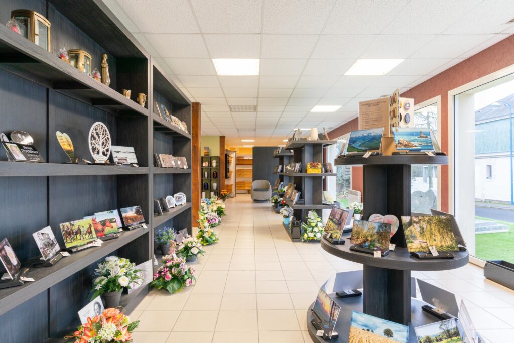 interieur magasin funeraire